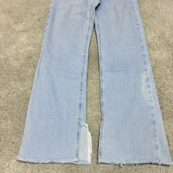 Zara Denim Straight Leg Jeans in Light Blue - Picture 8 of 11